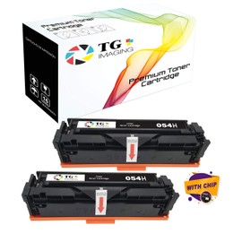 TG Imaging (2-Pack) Compatible 054H Toner Cartridge Replacement for Canon 054BK (High Yield Black Only) Used for Color imageClass LBP620C MF640C Series Toner Printers