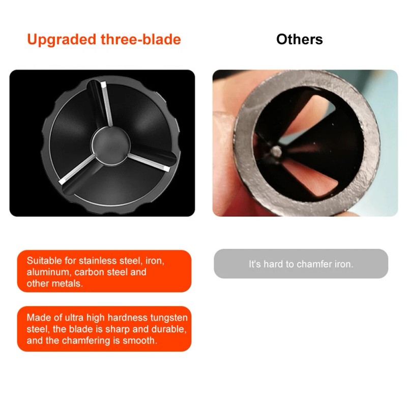 Unbranded Drill Bit Deburring 5-25mm External Chamfering Tool 1/4" Hex