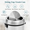Garvee 17 Gallon Trash Can, Fingerprint-Proof Stainless Steel Swing Top