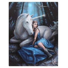 Canvas Plaque By Ann Stokes | Blue Moon | 19X25cm | pack of 1
