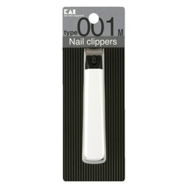 Kai Nail Clippers, White, 1 Piece / 카이 손톱깎이 중, 흰색, 1개