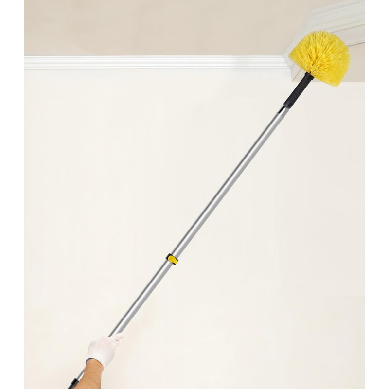Cobweb Duster Head Brush, Screw on Spider Web Duster Brush
