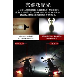 P15D-25-3 LED Headlight, Motorcycle LED Headlight, PH8 LED Bulb, White, High Brightness COB Chip, Non-Polarity, AC & DC, Dual Use, Hi/Lo Switching, DC9V-80V, Genuine Replacement, LED Bulb for