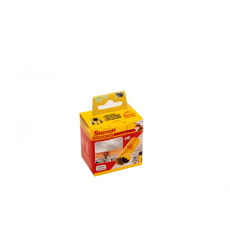 Starrett HSS Bi-Metal Fast Cut Hole Saw - 20mm -