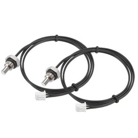 sourcing map 2pcs 10K Temperature Sensor Probe, M8 NTC Thermal Sensor Probe Cable 50cm