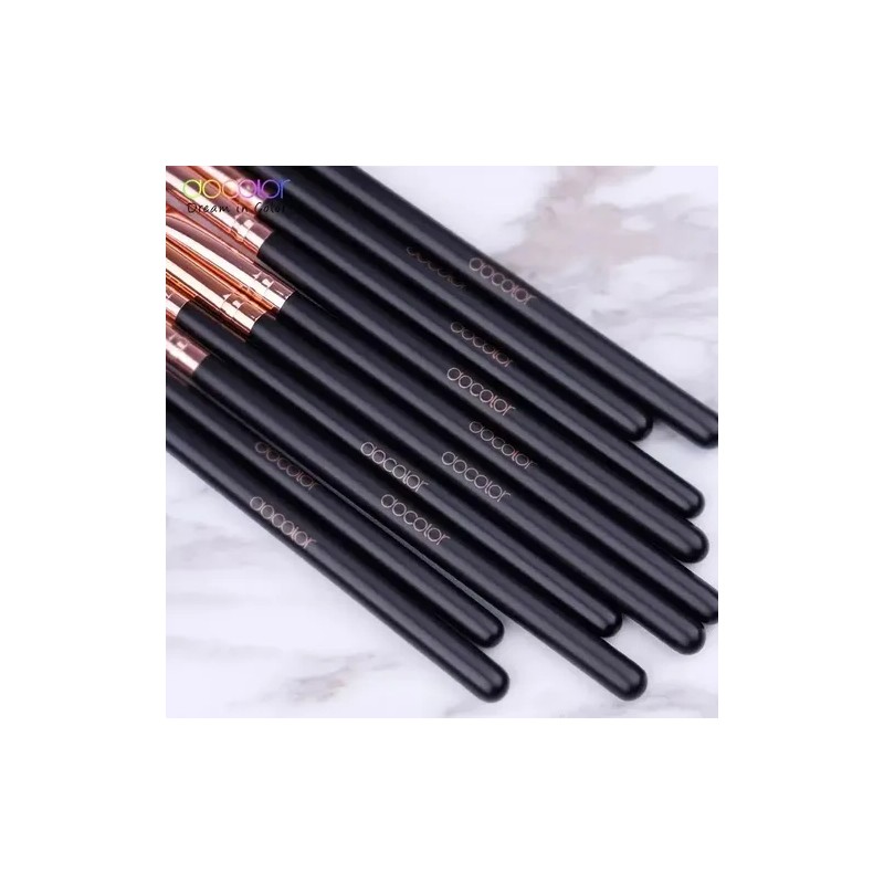 Brochas Docolor Makeup Set Fibras Naturales Para Ojos