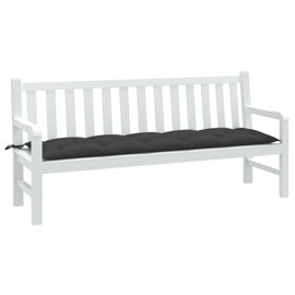 SKM Garden Bench Cushion Melange Anthracite Fabric (100% Polyester),Anthracite (Weight 5.07KG)