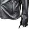 Premium Cowhide Leather Motorcycle Jacket With Reflective Skull (M)