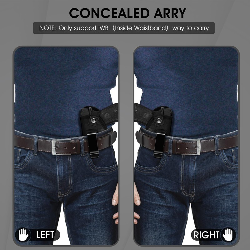 2 Pack ECO Leather Gun Holster for Men and Women,