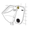 Lip seal for urinal inlet fitting OTTO HAAS W No.