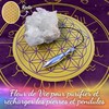 Wooden Flower of Life for Reloading Stones and Pendulums Divinatory