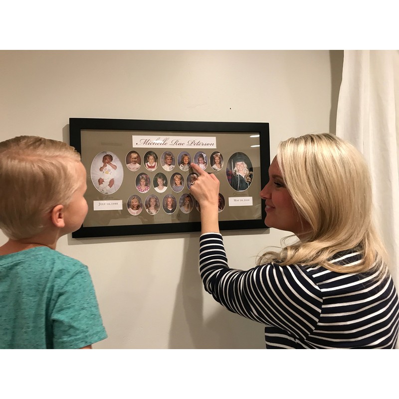 Birth to Graduation 25" x 14" (B-18) Picture Frame, School