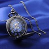 SUPBRO Women's Men's Pocket Watch Eagle Analogue Mechanical Chain Watch