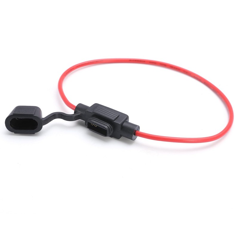 DENGUJD Fuse Holder, Fuse Box, Fuse Clip, Flat Type, Waterproof,