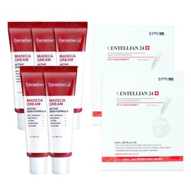 Madeca Cream Active Skin Formula 50ml 5 + Derma Mask 2 2 / 마데카크림 액티브 스킨 포뮬러 50ml 5개 + 더마 마스크2 2매