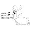Sanitop-Wingenroth Cistern Gasket Set, 2 Piece Set, Rubber Bell Seal