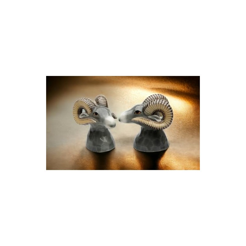 StealStreet SS-CG-20884, 3.38 Inch Painted Pair of Sheep with Horns