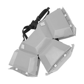 Foldable Helmet, High Strength Plastic, Head Safety Hat, with Foldable Design, Excellent Plastic, Simple Operation, Applicable for Outdoor Work Sports Travel (Grey)