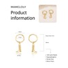 Mameloly Cowboy Boot Earrings Dangle 14K Gold Plated Cowgirl Hoop