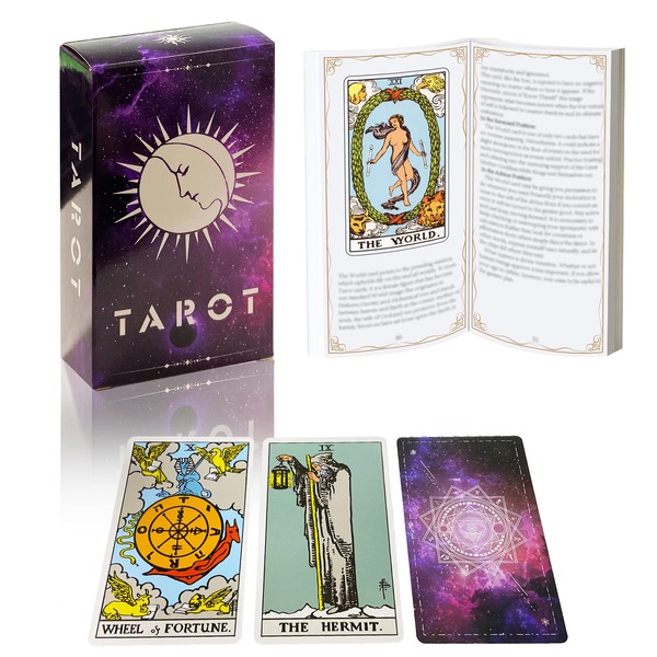 IXIGER Tarot Cards Deck with Guidebook,78 Classic Tarot Cards Deck
