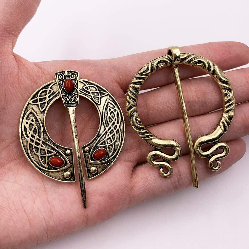 XGALA - Broche Vikingo, Prendedores para Ropa, Estilo clásico, 2