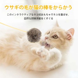 Pavike Heavy Duty 4-Piece Set, Cat Toy, Toy, Ball, Pet Supplies, Fun Cat Toy, Cat Pom Pom, Can be used for Regenerating Exercise, Relieves Cat Stress and More