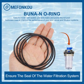 MEFONKOU OR-150 Housing O Ring Seal for Culligan Water Filter Replacement Model WH-S200-C, 3WH-STD-S01, HDG2VS4 (4/Pack)