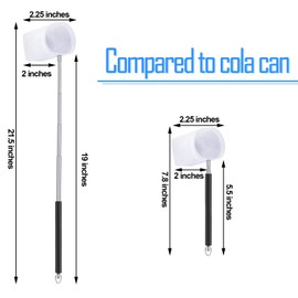 2 Pieces Fish Tank Shrimp Net Extendable Handle Shrimp, Aquarium Stainless Steel Small Fishing Net with Adjustable Handle for Pond