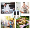 Petyoung Electric Salt and Pepper Grinder Set, Automatic Salt and