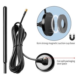 Byttlerom 868MHz 915MHz LORA Antenna Helium Hotspot Magnetic Base 38dbi High Gain SMA Male 3 Meters Cable Copper Rod 800-960mhz