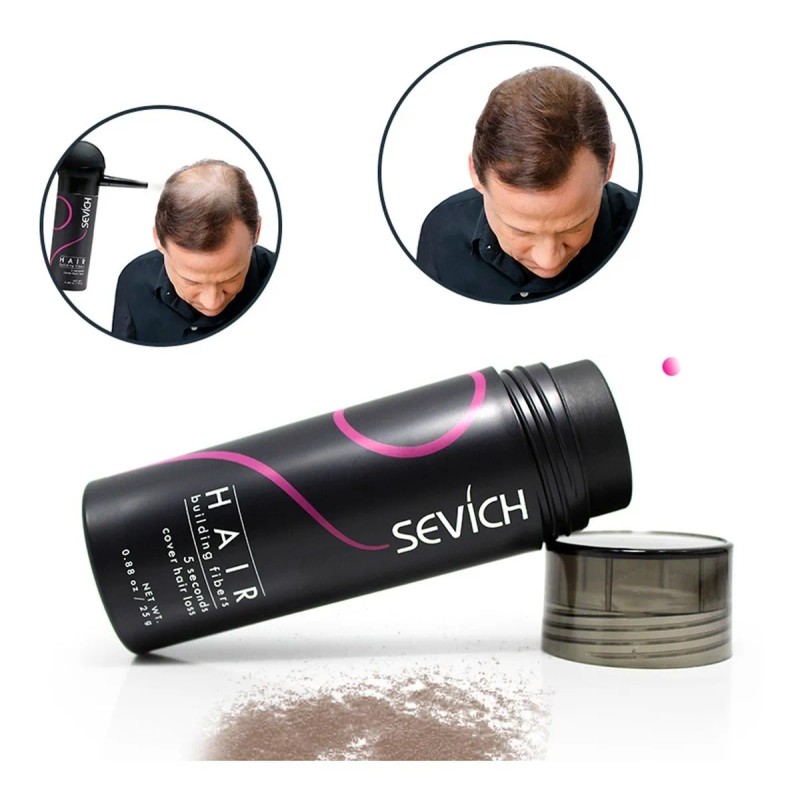 Sevich 25gr. Bote Fibras Capilares Calvicie Cabello Barba