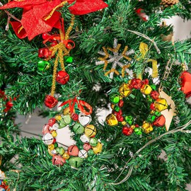 Pack of 100 Silver Metal Bells, Iron Bells, with Eyelet, Christmas Wedding Decor, Pendant Bells for DIY Crafts, Jewellery Making, Pet, Wind Chime, Christmas Decoration, 12 mm