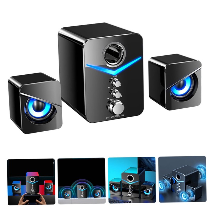 DOITOOL 3pcs Speaker for External Speaker USB Portable Sound Box