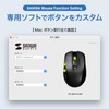 Sanwa Supply MA-BBHT616BK Bluetooth High Speed Scroll Tilt Wheel Mouse