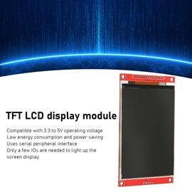 Módulo de Pantalla LCD TFT de 4 Pulgadas, Unidad ILI9488 de 480x320 con Ranura para Tarjeta de Memoria, Módulo de Visualización de Pantalla Serie SPI para Bricolaje