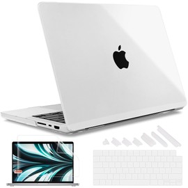 May Chen Case for M4 MacBook Pro 14 inch Case 2021-2024 Release A3112 A3401 A3185, M3 A2918 M2 A2779 M1 A2442 Pro Max Chip, Plastic Hard Shell with Keyboard Cover, Clear