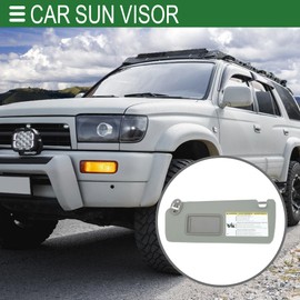 Motoforti Left Driver Side Car Sun Visor Sun Visor Assembly for Toyota 4Runner 2010-2023 No.74320-35A91-B1 Plastic Glass Fabric Gray Block Sunlight