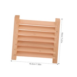 BESPORTBLE Ventilation Shutters Blind Vent Covers Window Vent Ac Vent Grille Sauna Room Air Vent Ventilation Grille External Vent Darkening Shed Vent Vents Sauna Accessories Wall Vent Wood