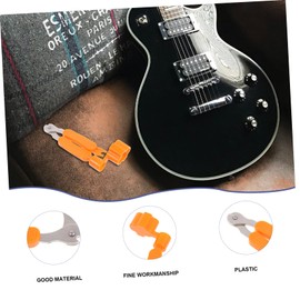 SAFIGLE 2pcs Multifunctional Guitar String Winder Cutter and Bridge Pin Puller Easy Use Acoustic Guitar Repair Tool in Orange for Changes and Maintenance