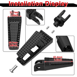 Xitomer Foot Pedal Fit for MT07 2021-2024 Fit for Tracer 900 2017-2020 Footrest, Motorcycle Foot Pegs for Rider Footrest Lever