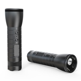 LICAEVEY Flashlight Video Camera, 1080P 5 Lighting Modes LED Flashlight Recorder 2200mAh 120° Wide Angle IP66 for Camping Cycling