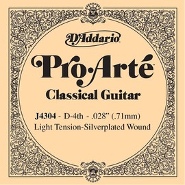 D'Addario Pro Arte D-4th J4304 Classic Guitar Rose Strings Set of 5