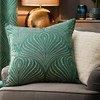 Paoletti Gatsby Jacquard Piped Cushion Cover, 55 x 55 cm,
