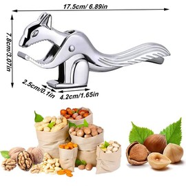 Stainless Steel Nutcracker, Multifunctional Nutcracker, Walnut Tongs, Nut Opener, Nut Opener Stainless Steel, Stainless Steel Nutcracker, Professional Nutcracker, for Most Nuts