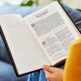 KJV Large Print Reference Bible, Brown Leathersoft, Red Letter, Comfort Print (Sovereign Collection): Holy Bible, King James Version