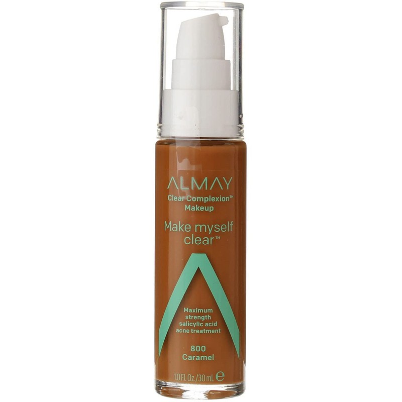 Almay Clear Complexion Make Myself Clear Foundation Makeup, Caramel 800,