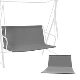 Replacement Swing Seat Cover, Garden Swing Chair Cover, Patio Swing Seat Replacement Covers, 600D Oxford Fabric, it for 2&3-seater Swing Chair (Grey/138 * 50 * 50cm)