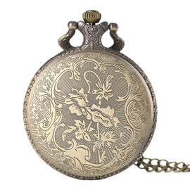 CokinkiDs Men's Pocket Watch Vintage Bronze Cartoon Steampunk Pocket Watch, Dad, Classic