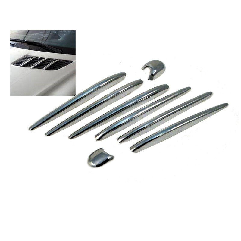 ATEX Chrome Hood Vent Fin+Nozzle Cover Trim For W164 X164