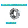 Garden Hose Adapter for Female G1/2 to Male 3/4'' GHTM